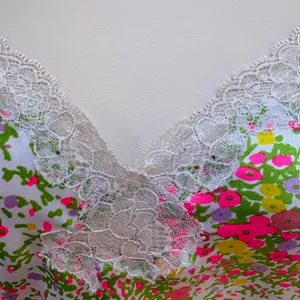 Victoria's Secret Slip Dress M Multicolor Floral Lace Chemise Coquette Soft Girl thumbnail 11