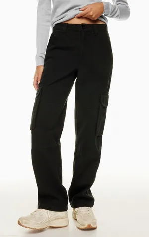 Aritzia TNA Black Troop Cargo Pants — Utility Cargo Trousers size 00 thumbnail 1