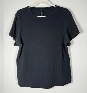 SKIMS Cotton Jersey Tshirt in Soot Size 3X thumbnail 3