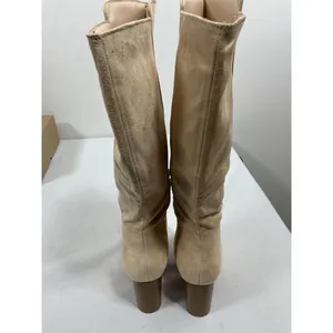 Womans New In Box Juliet Holy Knee High Fashion Riding Boots 7.5 Beige thumbnail 4