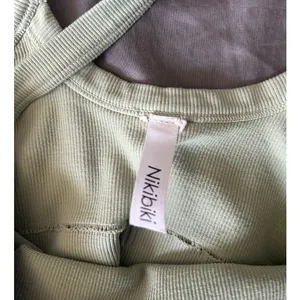 Green Ribbed Crop Top thumbnail 3