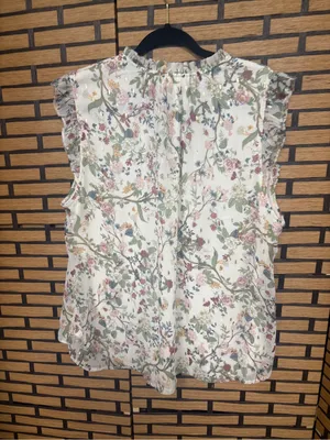 Autres filles white floral blouse size XL thumbnail 2