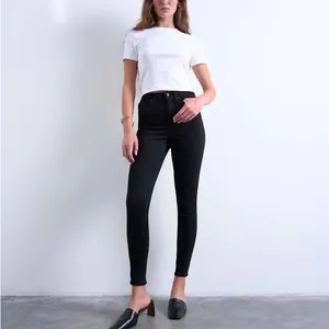 Topshop Jaimie High Waist Black Skinny Jeans thumbnail 2