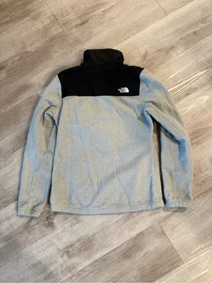 The North Face Women's Jacket Full Zip Fleece Polartec Gray & Black thumbnail 6