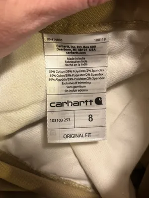 NWT Carhartt Women's Rugged Professional Series Canvas Work shorts sz 8 thumbnail 4