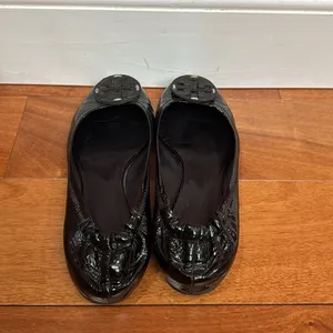 Tory‎ Burch Patent Black Flats size 7.5 thumbnail 5