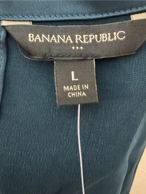 Banana Republic‎ Satin Halter Knee-Length Dress Dark Green Size Large NWT thumbnail 5