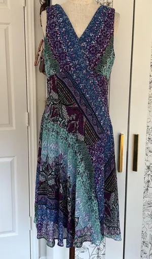 Y2k Whimsigoth midi dress Purple Size 12 thumbnail 1