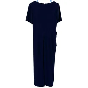 BHLDN Size US 12 Short Sleeve‎ Maxi Dress Formal Dark Blue Navy Wedding Party thumbnail 2