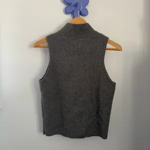 Reformation Large Esti Cashmere Sweater Vest Moto‎ Stripe Grey Fall Winter Ski thumbnail 5