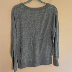 Aerie ALO Yoga Gray Sequin Accent Sweatshirt thumbnail 6