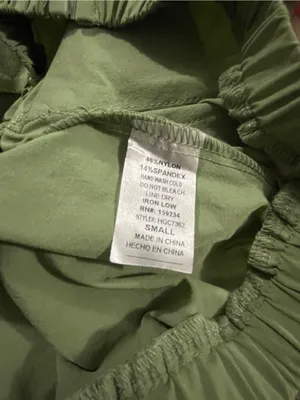 NWT Hot & Delicious Cropped Utility Cargo Jacket Small Olive Green Mesh Pockets thumbnail 6