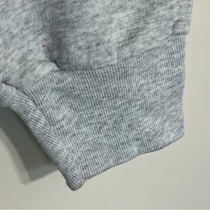 Fruit of the Loom Vintage Embroidered Hummingbird Gray Faux‎ Turtleneck Sweatshirt Size Medium thumbnail 4