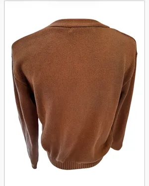 Brandy Melville Chocolate Brown Cardigan Sweater S M L thumbnail 4
