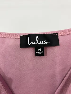 Lulu's Size Medium Mauve Orchid V-Neck Tulip Hem Bodycon Dress thumbnail 7