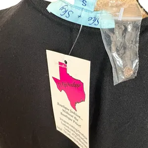 She + Sky Black Black Cardigan Size S NWT thumbnail 5