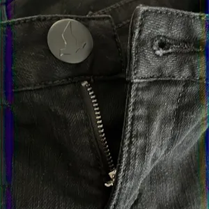 Free People Black Vertical Textured Straight 5 Pocket Button/ZipUp Jeans-Size 29 thumbnail 6