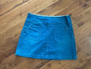 prAna Blue Corduroy skirt thumbnail 1