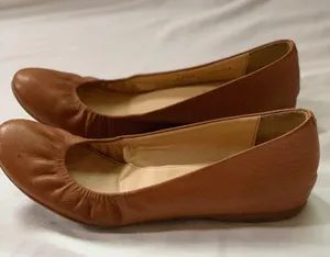 Tan J. Crew Leather Flats thumbnail 1