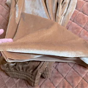 PINK Victoria's Secret Velvet Rhinestone Tan Bottoms thumbnail 5