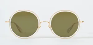 KREWE luisa crystal 24k polarized round sunglasses NEW thumbnail 1