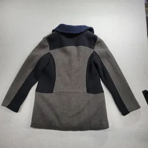 Weather Tamer Women's Coat Jacket S Blue Gray Colorblock Fleece Lined Button thumbnail 2