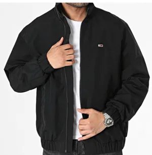 Tommy Hilfiger Men's Black Windbreaker Jacket Tommy Hilfiger Size: M thumbnail 1