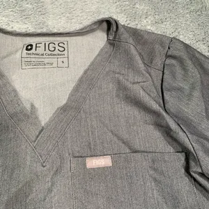 Figs gray technical collection scrub top aya small thumbnail 3
