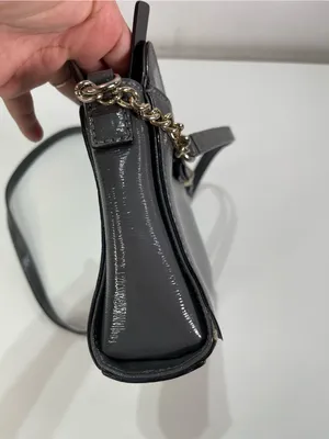 Kate Spade New York Gray Small Leather Crossbody Bag Outside Pocket Coquette thumbnail 4
