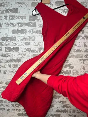 Quince | women gauzy coral red dress long thumbnail 3