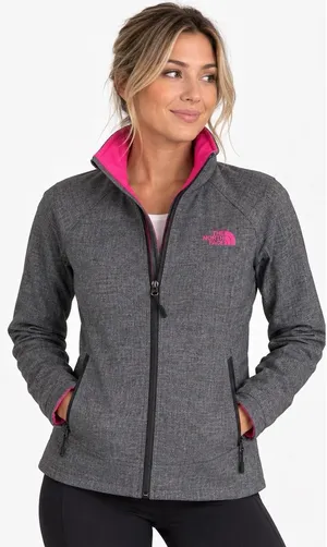 The North Face Calentito 2 Soft Shell Full Zip Jacket Women's Xs Hot Pink thumbnail 1