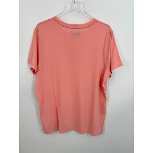Carhartt T-Shirt women's XXL relaxed fit crew floral C graphic logo peach thumbnail 4