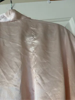 Christian Dior Pink Satin Lace Robe thumbnail 6