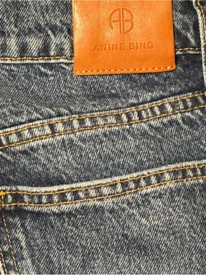 ⁠Anine Bing Sonya Jeans Size 26 High Rise Slim Straight Button Fly Rigid Denim thumbnail 8