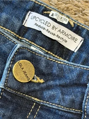 Lola High Rise Straight Denver W. Blk Jeans, size 26 thumbnail 5
