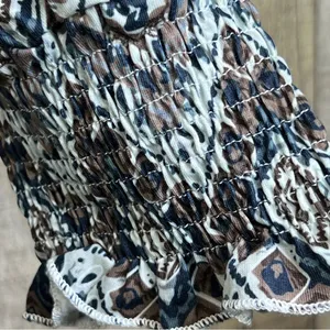 Unbranded Xxl Tribal Print Notched V-Neck Top w/Long Puff Sleeve & Shirr… thumbnail 5
