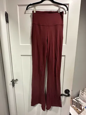 Maroon Lululemon Flare Leggings thumbnail 3