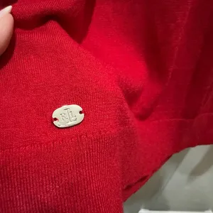 Ralph Lauren Black Label Red Turtleneck Modal/Silk/Nylon Large thumbnail 4