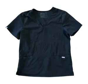 FIGS Women’s Technical Collection Scrub Top – Black – Size L thumbnail 1