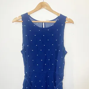 Old Navy onox Jan navy dot tank mini belted women’s summer keyhole back dress thumbnail 2