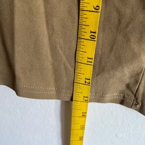 Beige Micro Mini Skirt, Minimalist, Bimbo, Preppy, Retro, Feminine,‎ Y2K, Large thumbnail 3
