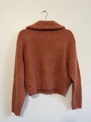 Aritzia Wilfred Free Marilyn Sweater Alpaca Merino Size Medium Full Zip Jacket thumbnail 6