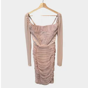 NEW HOUSE OF CB Freyja Crystal Gathered Corset Dress Size Small thumbnail 8
