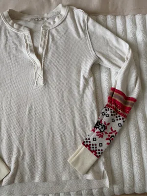 Free People | WE THE FREE Cream Thermal Henley thumbnail 3