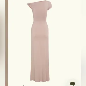 Meshki - Tamsin Short Sleeve Modal Maxi Dress - Mushroom thumbnail 5