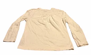 Ralph Lauren Cream Henley Tee with Button Placket thumbnail 2