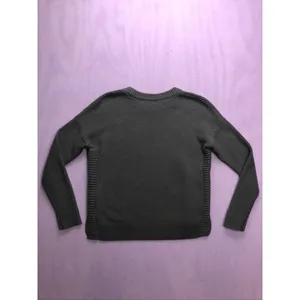 Madewell Crewneck Sweater Womens XS Green Excellent Textured Knit High Low Hem‎ thumbnail 9