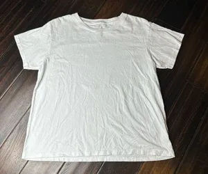 Short sleeve 100% cotton tee shirt Los Angeles Apparel basic casual summer thumbnail 1