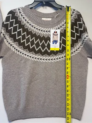 Weatherproof VintageTraditional fairisle raglan crewneck sweater Tweed yarn NWT thumbnail 3