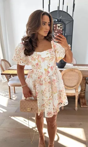 Altar'd State NWT Rosalinda Eyelet Mini Dress. Size Medium thumbnail 1